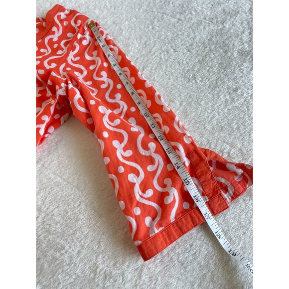 Old Navy Womens Shirt Top Tunic Size XXL Orange Boho Peasant Lightweight Cotton - Picture 9 of 14